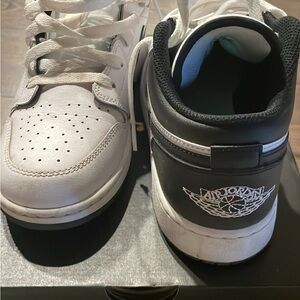 Jordan kids Black and White Sneakers
